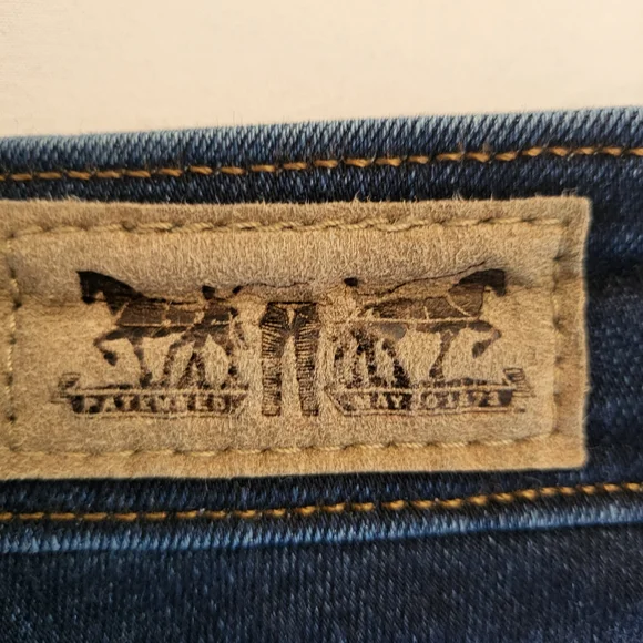 Levis Mid Rise Skinny Jean Dark Wash Stetch Denim Size 4 - Picture 3 of 12
